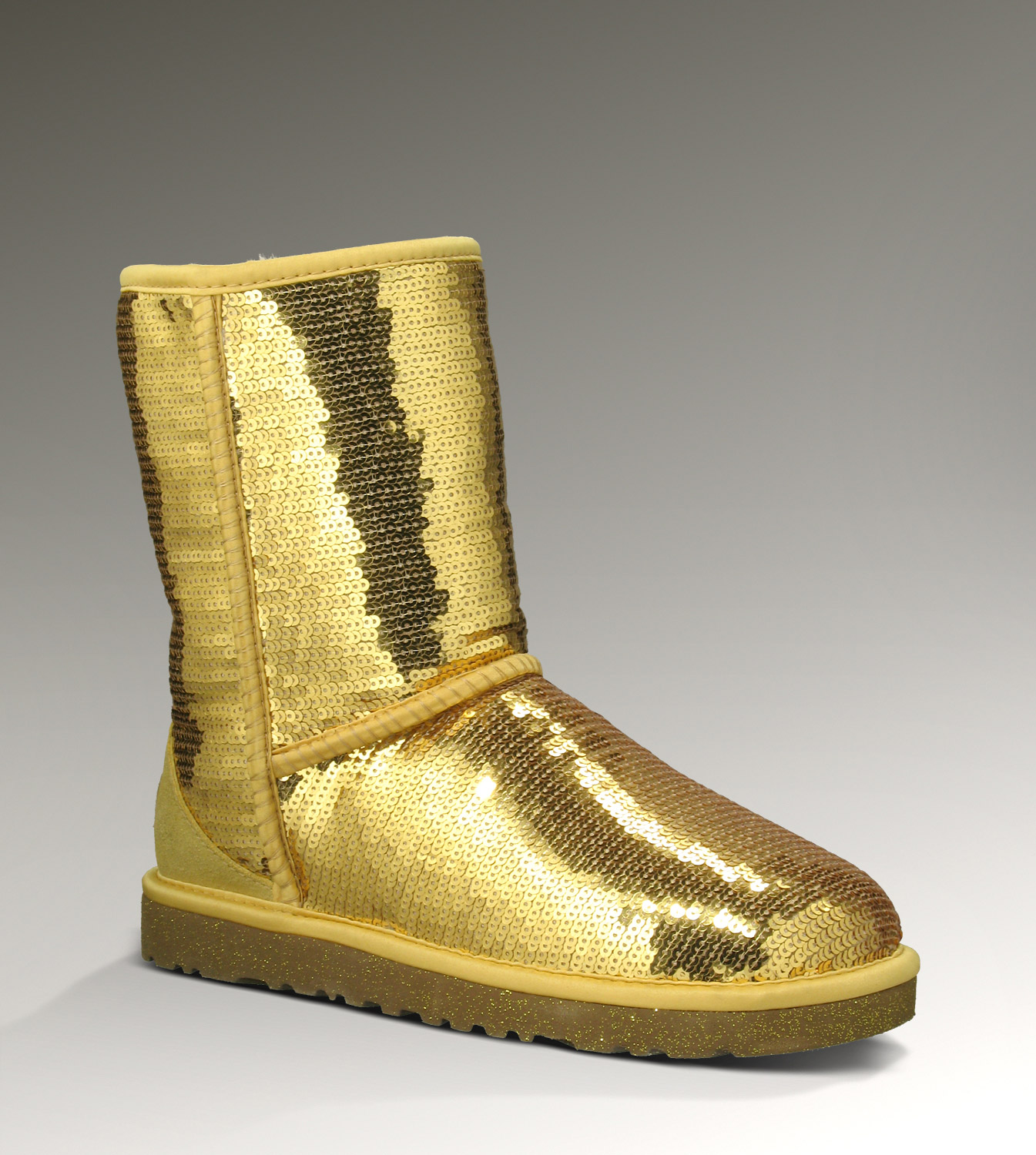 UGG Classic Short Boots Sparkles 3161 d'oro